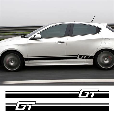 Pcs Car Side Stickers For Alfa Romeo Giulia Giulietta Mito