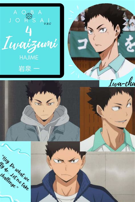 Download Caption Iwaizumi Hajime Striking A Pose In His Volleyball