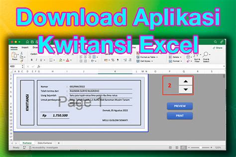 Download Aplikasi Kwitansi Excel