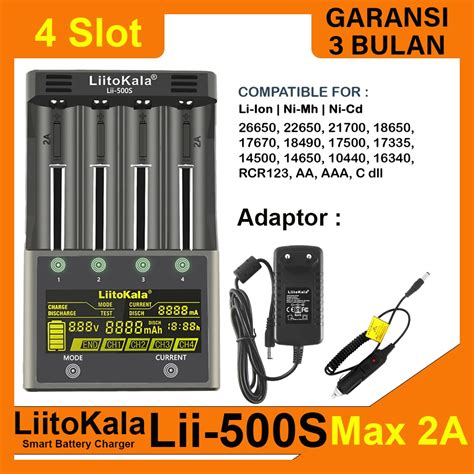 Jual LiitoKala Lii 500S Fast Charging 2A Smart Battery Charger