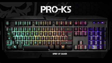 Clavier Pro K5 Pilote Clavier Spirit Of Gamer Singapp