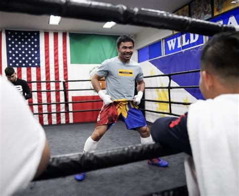 Photos: Manny Pacquiao Shows Off Moves at Media Workout - Boxing News