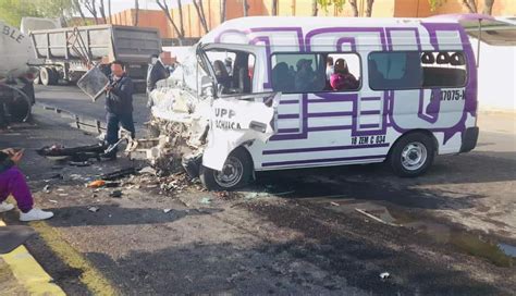 Accidente en la Pachuca Sahagún estudiantes de la UPP entre los