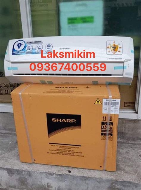 Sharp Split Type Aircon J Tech Inverter 1 0hp Ah Xs10vf 1 5hp Ah Xs15vf