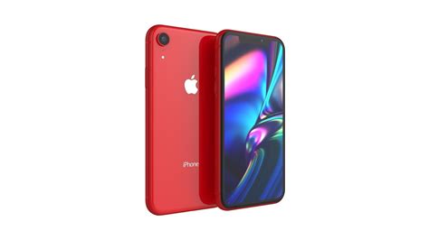 iPhone XR Red 3D model | CGTrader