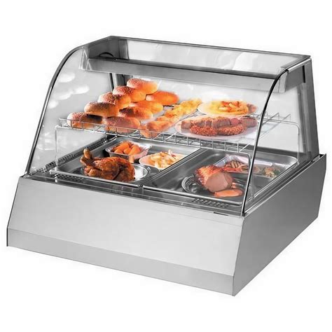 Aurpan SS Glass Hot Food Display Counter For Restaurant Power Consumption 1 Kw At Best Price
