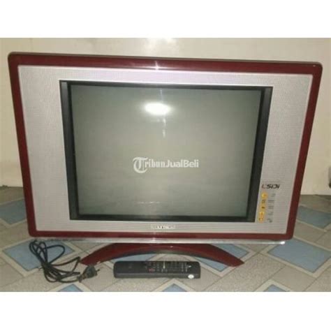 TV Tabung Polytron 21 Inch Layar Datar Lengkap Dengan Remote Di Jakarta