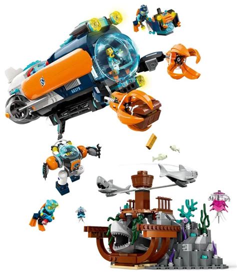 LEGO City 60379 Pas Cher Le Sous Marin Dexploration En Eaux Profondes