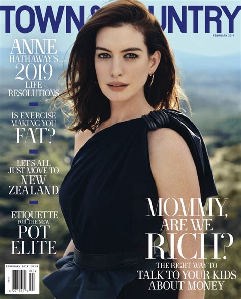 Anne Hathaway Town And Country 2019 Cover Photoshoot