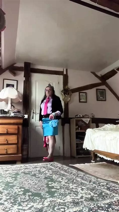 Outfit With A Turquoise Blue Skirt For A Night Out Gay Crossdresser Porn XHamster