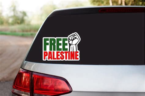 Free Palestine, Car Decal Car Decals Name Stickers Car Window Decal Car ...