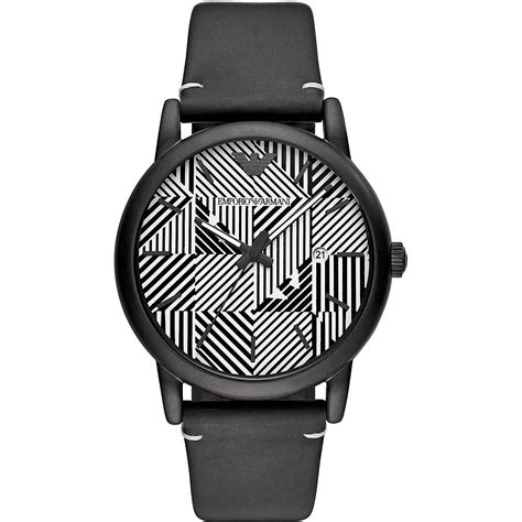 Sophisticated Black Emporio Armani Men's Watch - DialOutlet
