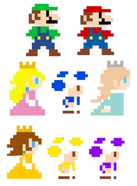 Super Mario Bros. Pixel Art Characters by Joshuat1306 on DeviantArt