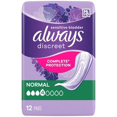 Multipack 4x Always Discreet Pads Normal 300ml 12 Pack