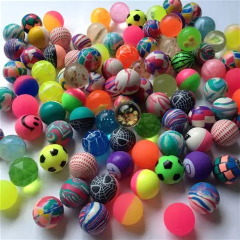 Funny 10pcs Mixed Small Bouncing Ball Rubber Toy Balls Soft Elastic