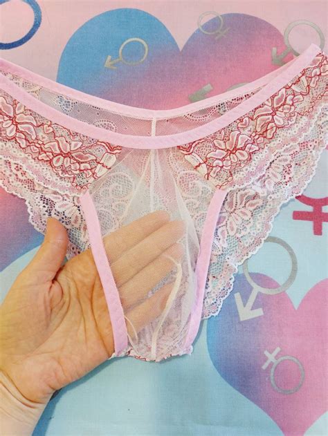 Pink Lace For Men Transparent Lace Lingerie Men S Underwear Pink