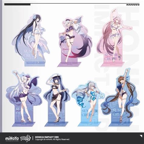 Honkai Impact Rd Authentic Swimsuit Collection Acrylic Stands Cm