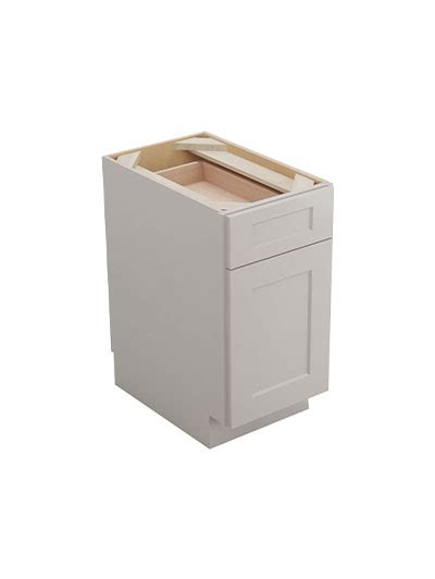 SD B15 Shaker Dove 15 Single Drawer Single Door Base Cabinet