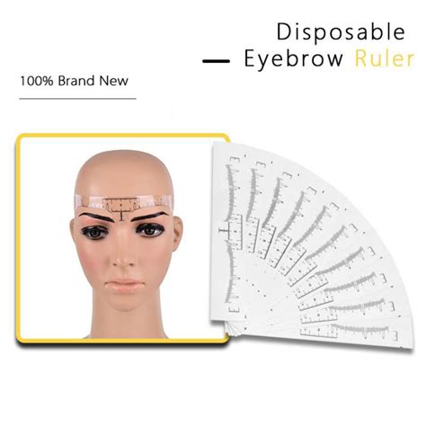 Pcs Disposable Eyebrow Ruler Sticker Adhesive Eyebrow Microblading