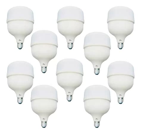 Kit 10 Lâmpadas Branco Frio Led 40w Bulbo E27 6500k Kian