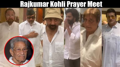 Sunny Deol Riteish Deshmukh Jackie Shroff At Armaan Kohli S Father