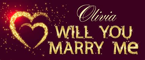 Will You Marry Me Banner Printable Unique Personalized Engagement Decor