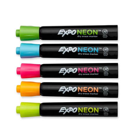 Expo® Dry-Erase Neon Marker Set | Becker's School Supplies