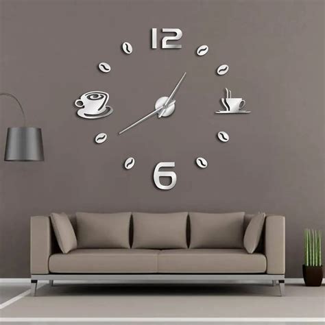 Reloj De Pared Grande Sin Marco Para Cafeter A Reloj De Pared Gigante