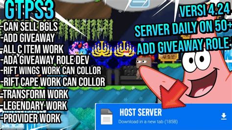 Ada Free Role Can Find Gtps Terbaru Growtopia Private Server