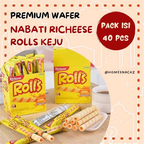 Jual 300gr Nabati Richeese Rolls Keju Snack Cemilan Viral Kiloan