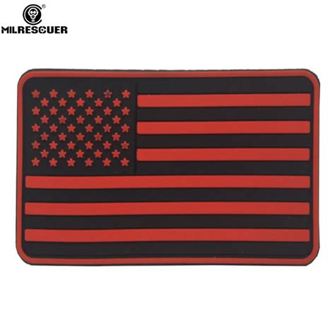 MILRESCUER New USA US American Flag Patches Army Military Tactical ...