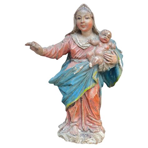 Madonna Con Bambino Statuetta Di Bruno Merli In Porcellana Capodimonte