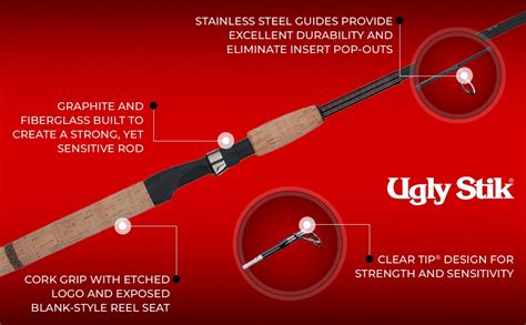 Ugly Stik 7 Elite Spinning Rod Single Piece Spinning Rod