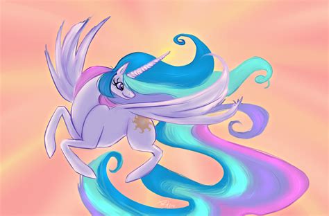 Safe Artist Muteerror Princess Celestia G Female Flying