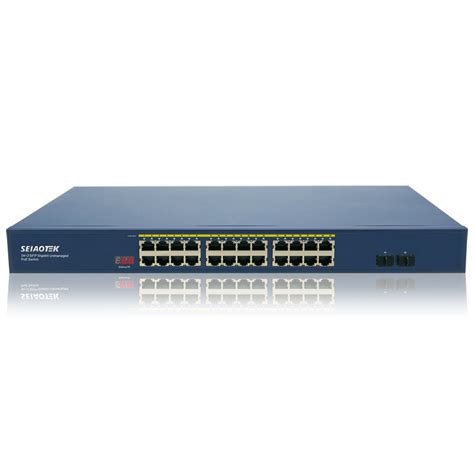 24-Port Gigabit PoE+ Switch with 2 SFP Slots - Manufacturer of PoE ...