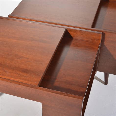 Pair Of Milo Baughman End Tables For Glenn Of California For Sale At