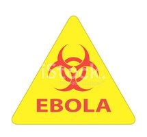 Ebola Biohazard Virus Danger Sign With Reflect Stock Clipart Royalty