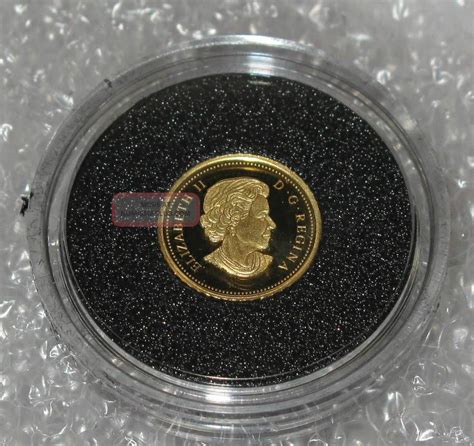 2011 Canada 9999 Gold Coin 25 Cents Cougar Proof