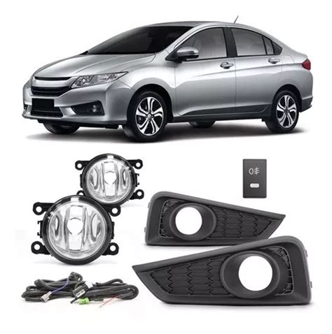 Kit Farol De Milha Honda City 2015 15 2016 16 Auxiliar Parcelamento