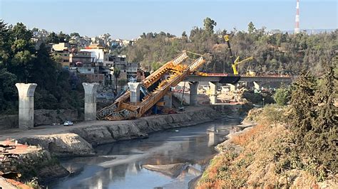 Cae Lanzadora De Dovelas De Toneladas En Las Obras Del Tren