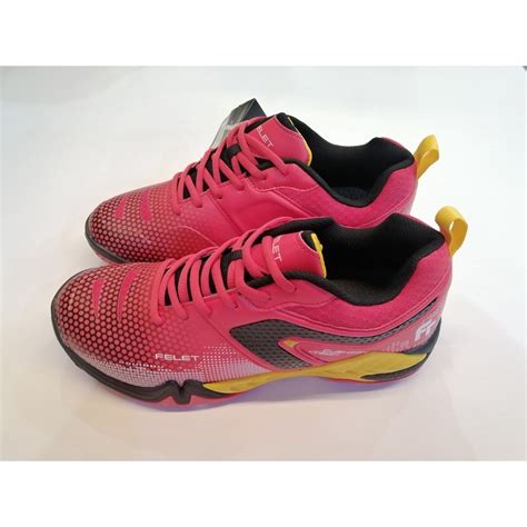 Felet Ranger Boost Cushion Tech Badminton Shoe Red Yellow Color