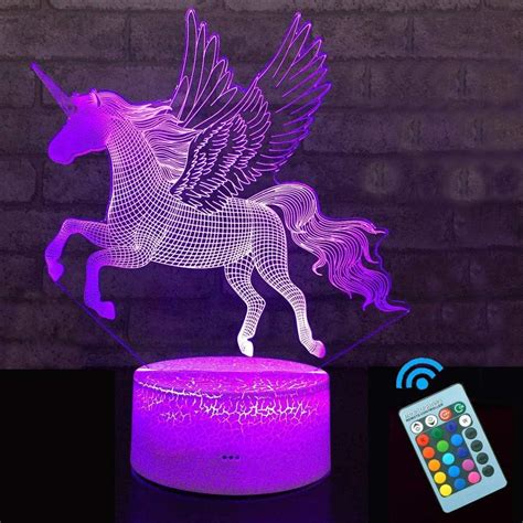 Adtzyld Luz Nocturna De Unicornio Para Ni Os L Mpara De Ilusi N De