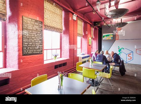 England, West Yorkshire, Bradford, Saltaire, Salts Mill, Cafe Stock Photo - Alamy