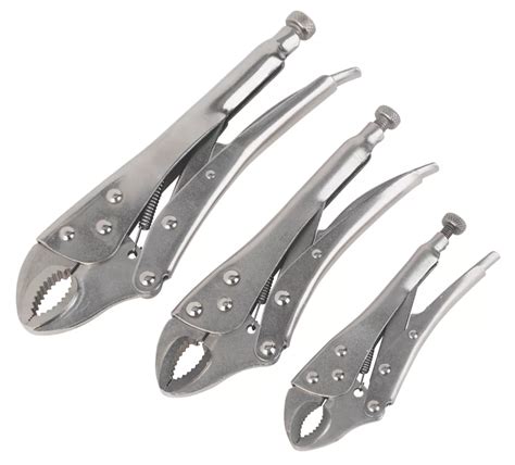 Locking Pliers Set 3 Pieces Screwfixeu