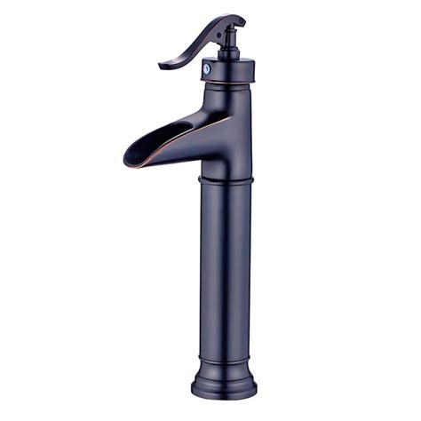 Flynama Single Handle Single Hole Bathroom Faucet With Hot Cold Water Mixer Tap In Oil Rubbed