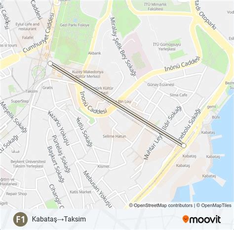 F Route Schedules Stops Maps Kabata Taksim Updated