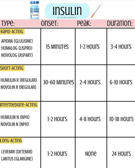 4 Types Of Insulin