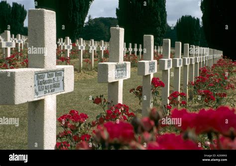 First World War Cemetery Douaumont Verdun Lorraine France Stock Photo