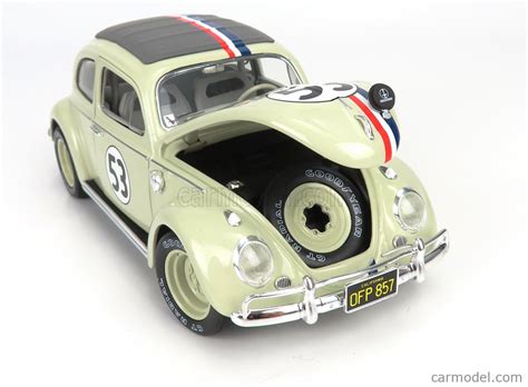 MATTEL HOT WHEELS BLY22 Scale 1 18 VOLKSWAGEN BEETLE HERBIE N 53 RALLY 1962 GOES TO