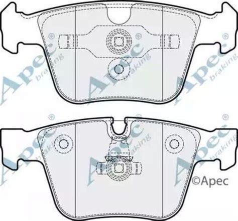 PAD1842 APEC Rear Brake Pad Set Replaces 0054208220 1644201020